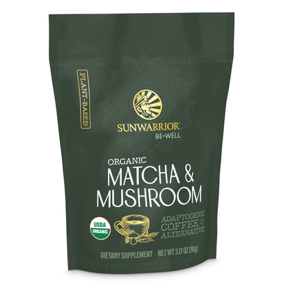 Be•Well Organic Matcha and Mushroom Powder