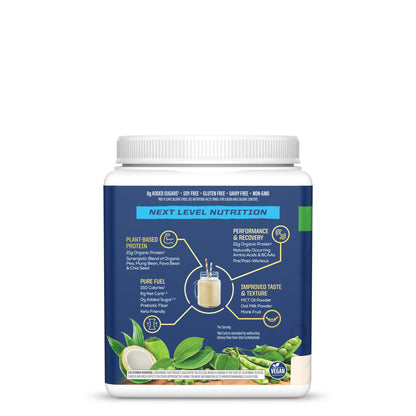 Organic Protein for Performance with BCAAs - Warrior Blend Coconut Cream Plant-based Protein Sunwarrior