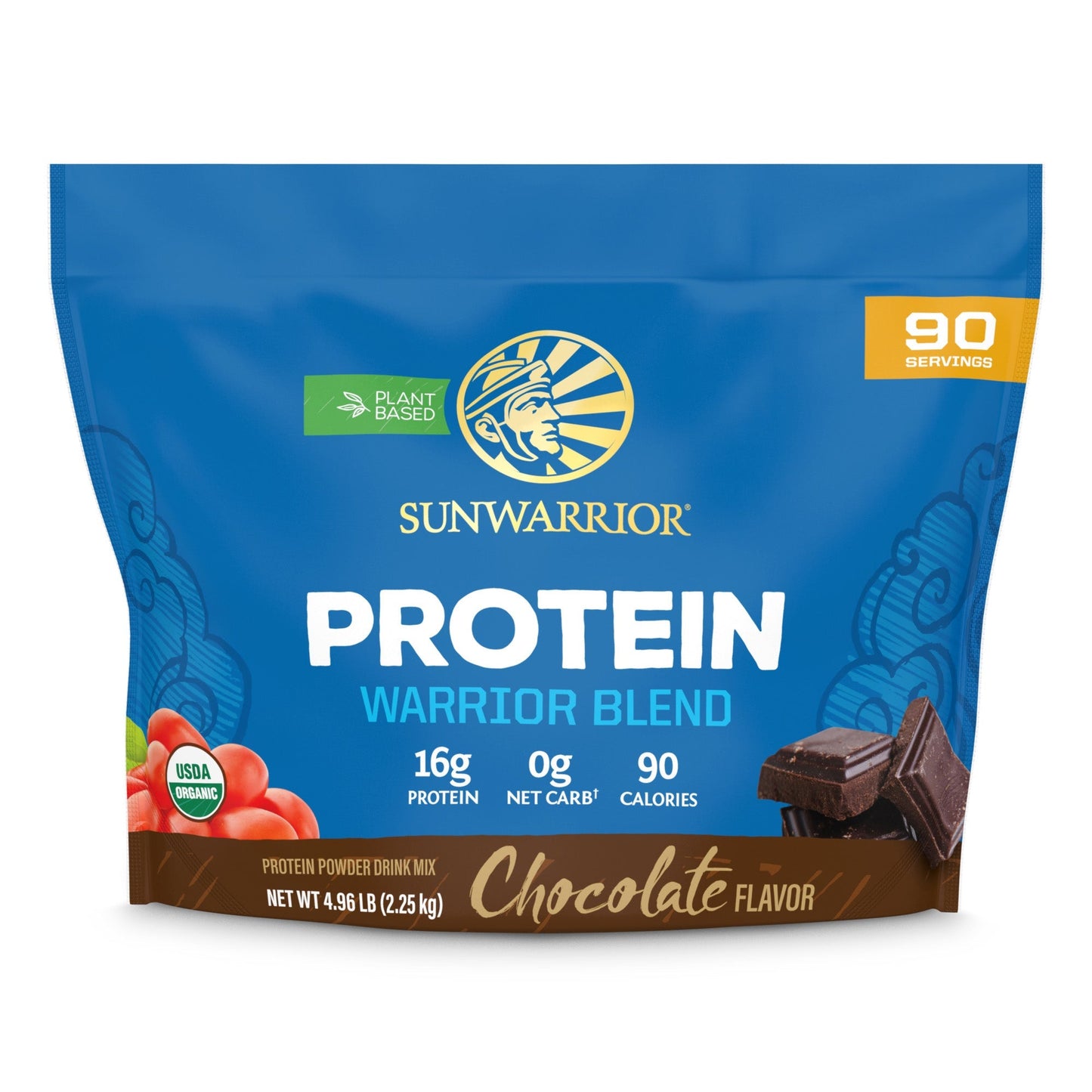 Warrior Blend Organic 90 Servings - Chocolate