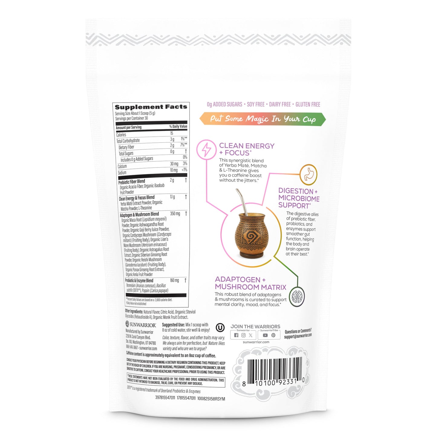 Yerba Mate + Matcha Clean Energy Superblend – Rainbow Sherbet