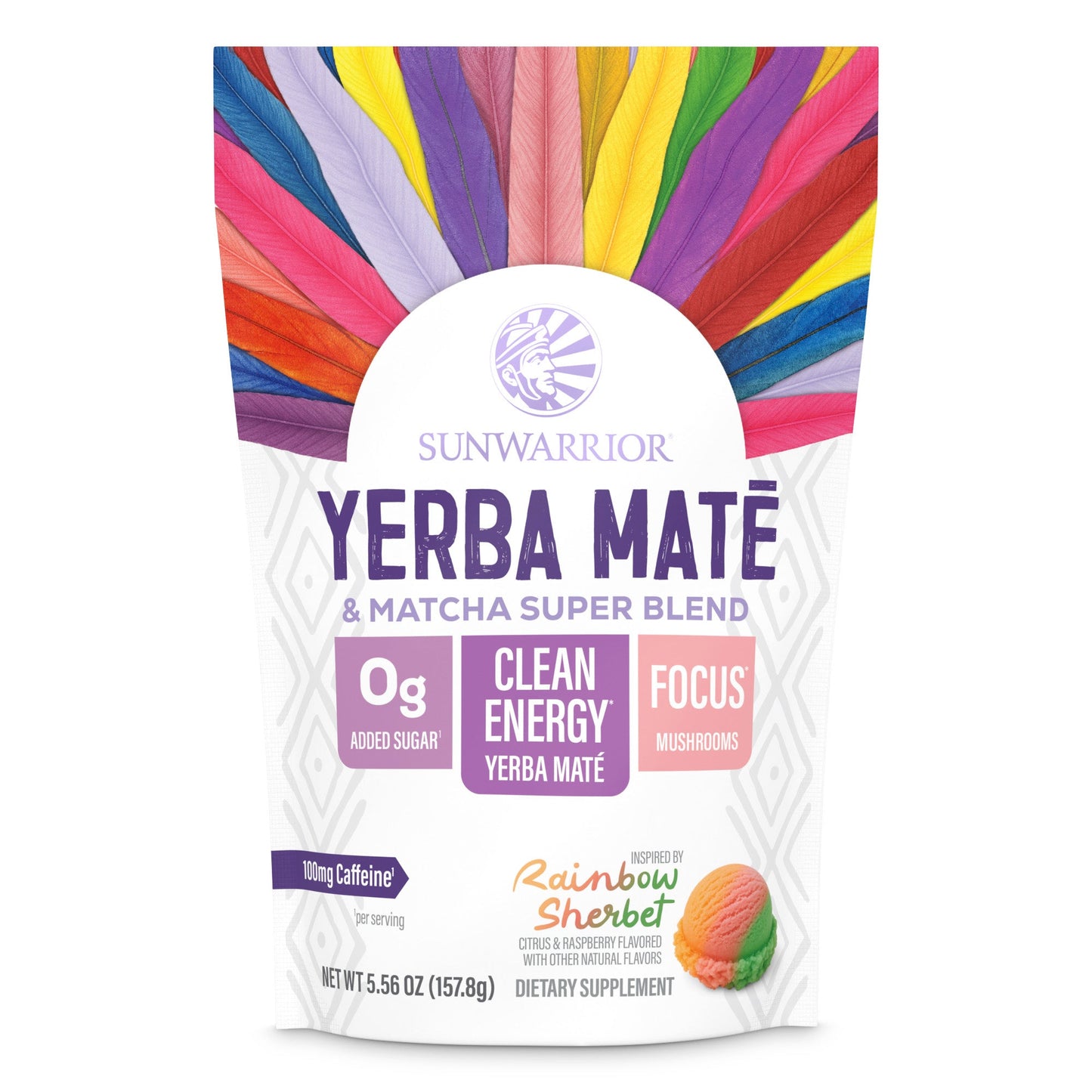 Yerba Mate + Matcha Clean Energy Superblend – Rainbow Sherbet
