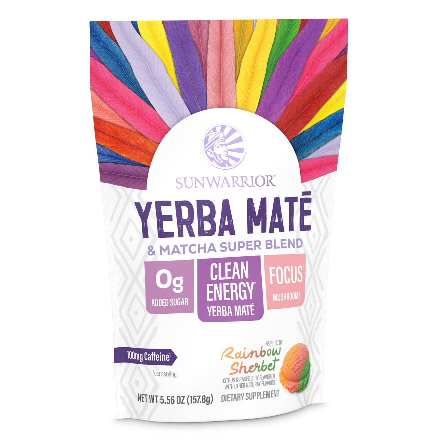 Yerba Mate + Matcha Clean Energy Superblend – Rainbow Sherbet