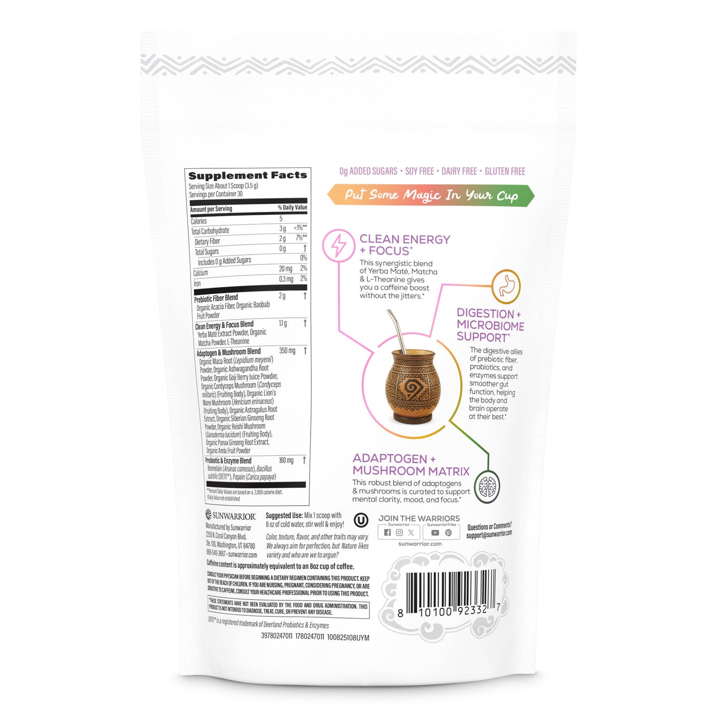 Yerba Mate + Matcha Clean Energy Superblend – Unflavored