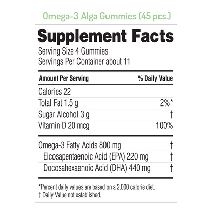 NORSAN Omega - 3 Alga Gummies - Vegan America