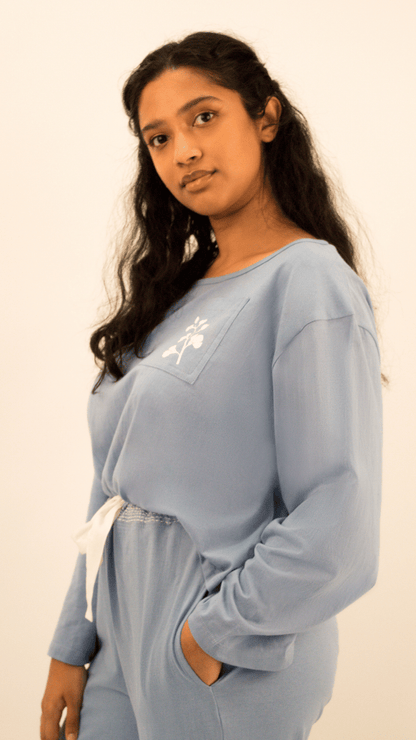 Reassuring Rest LONG SLEEVE PJ TOP