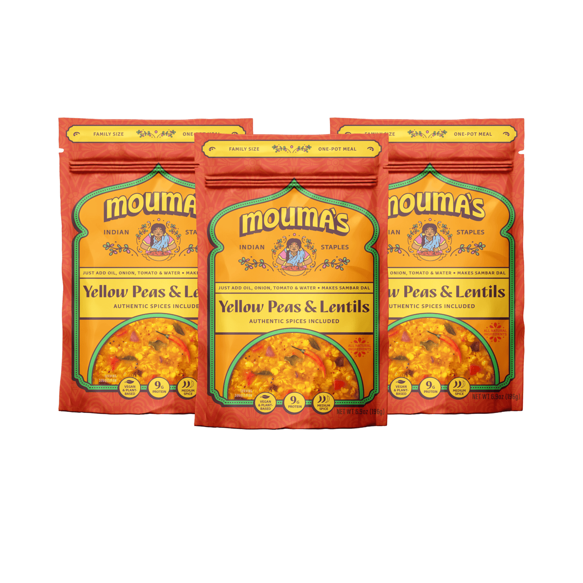 Yellow Peas & Lentils (Sambar Dal) - Vegan America
