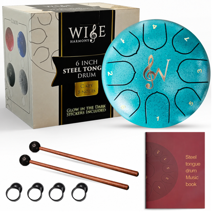 Wise Harmony 6 Inch Steel Tongue Rain Drum