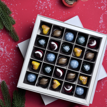 **VEGAN** 16 Piece Christmas Chocolate Box - Holiday Chocolate Gift