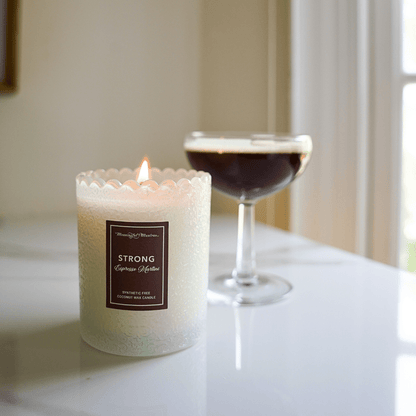 Strong Espresso Martini Natural Candle 8oz Kaia Collection - Vegan America
