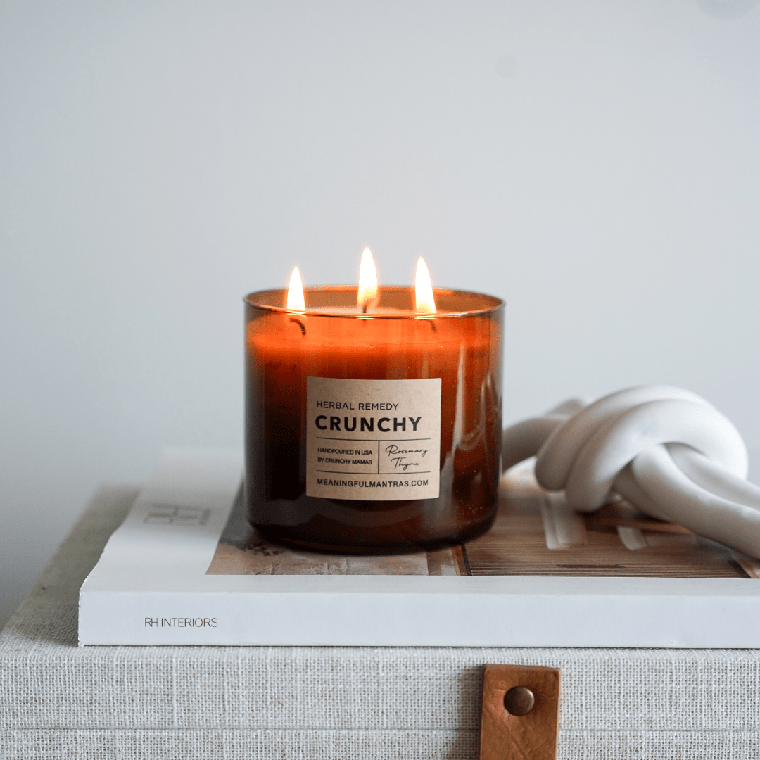 Crunchy Herbal Remedy Natural Candle - Vegan America