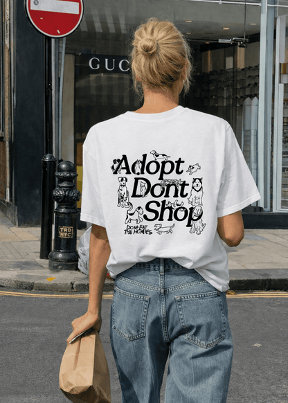 Adopt Dont Shop Tee - Vegan America