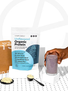 COMPLEMENT® Unflavored Organic Protein - 15 Serving - Vegan America