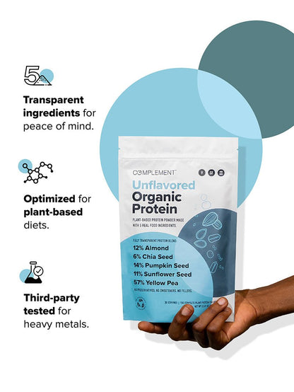 COMPLEMENT® Organic Plant - Based Protein - Unflavored - Vegan America