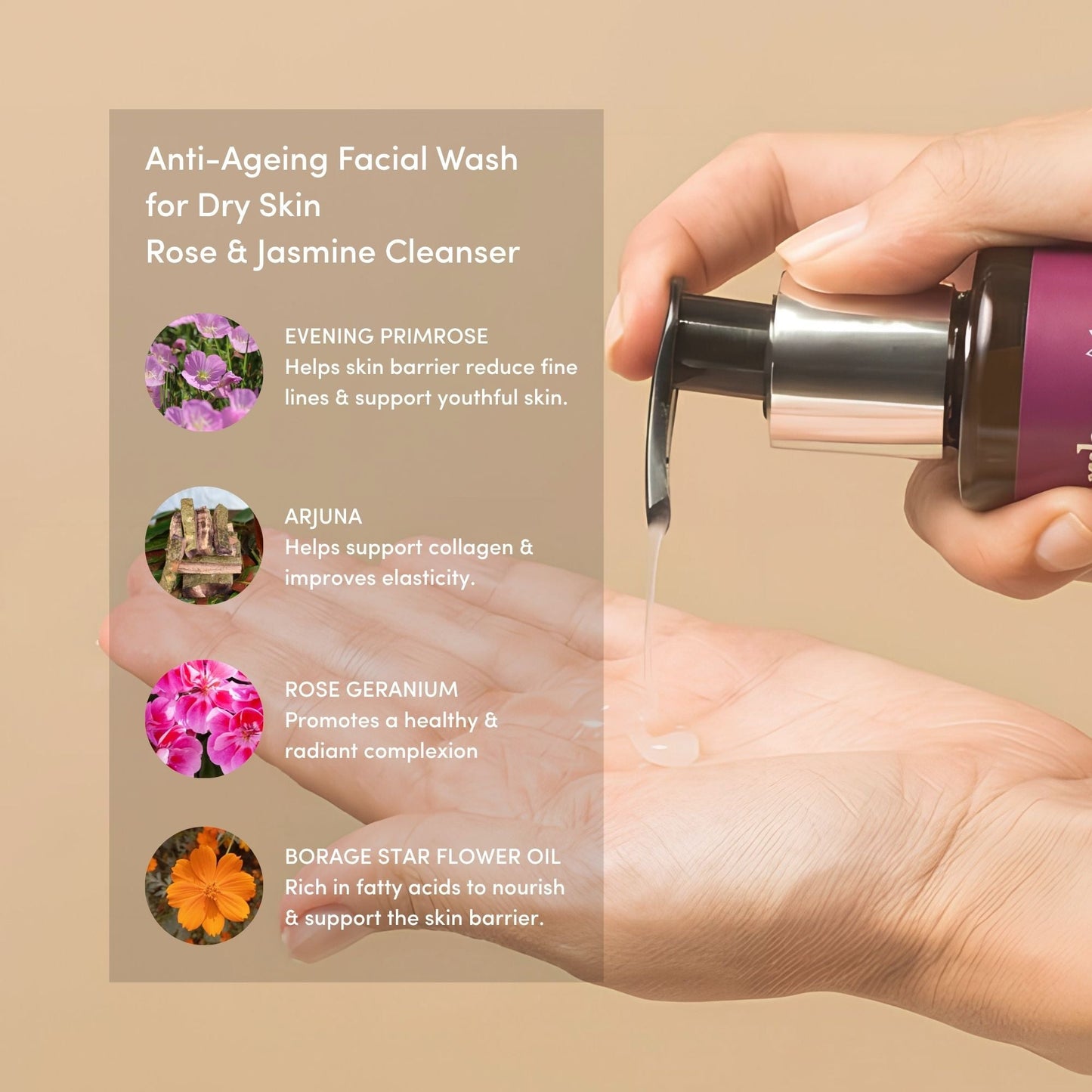 Reviving Daily Face Wash for Mature Skin | Firming Cleanser - Vegan America