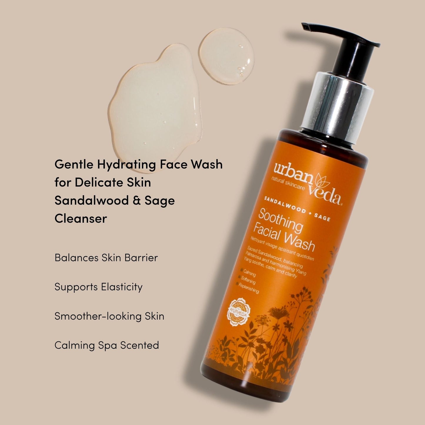 Soothing Daily Facial Wash for Dry & Sensitive Skin - Vegan America