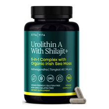 Urolithin-A Complex w Shilajit, Organic Sea Moss, Ashwagandha & Tongkat Ali, Natural Energy, Libido, Hormone Balance, and Focus for Men & Women (Made in USA - 3rd Party Tested