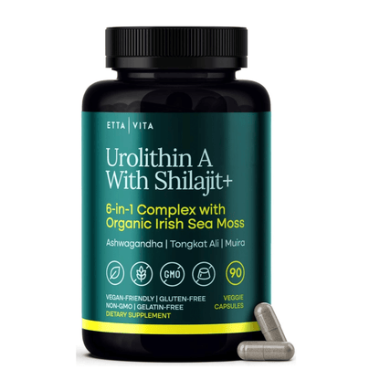 Urolithin - A Complex w Shilajit, Organic Sea Moss, Ashwagandha & Tongkat Ali - Vegan America
