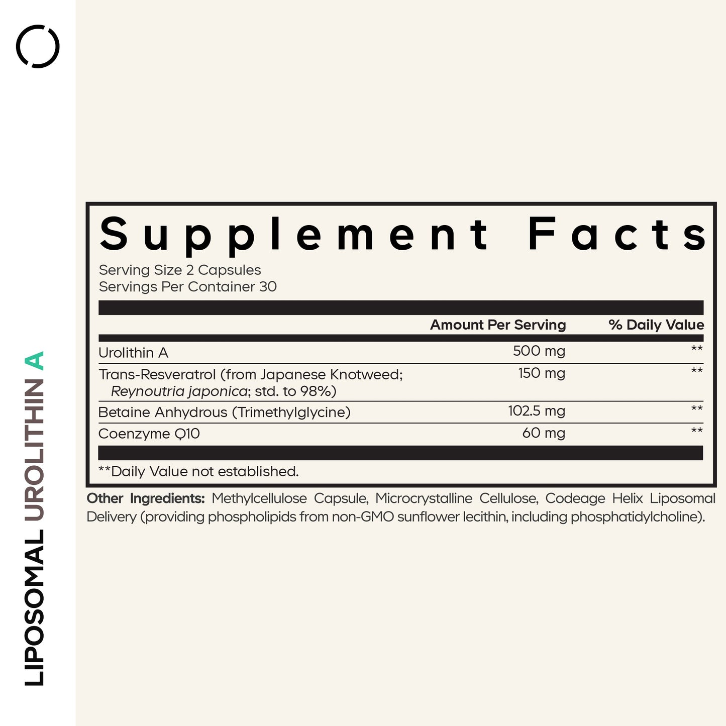 Liposomal Urolithin A