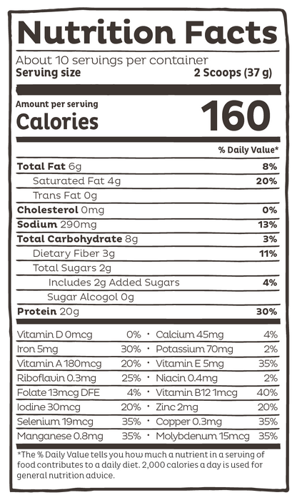 KOS Organic Plant Protein, Vanilla, 10 Servings