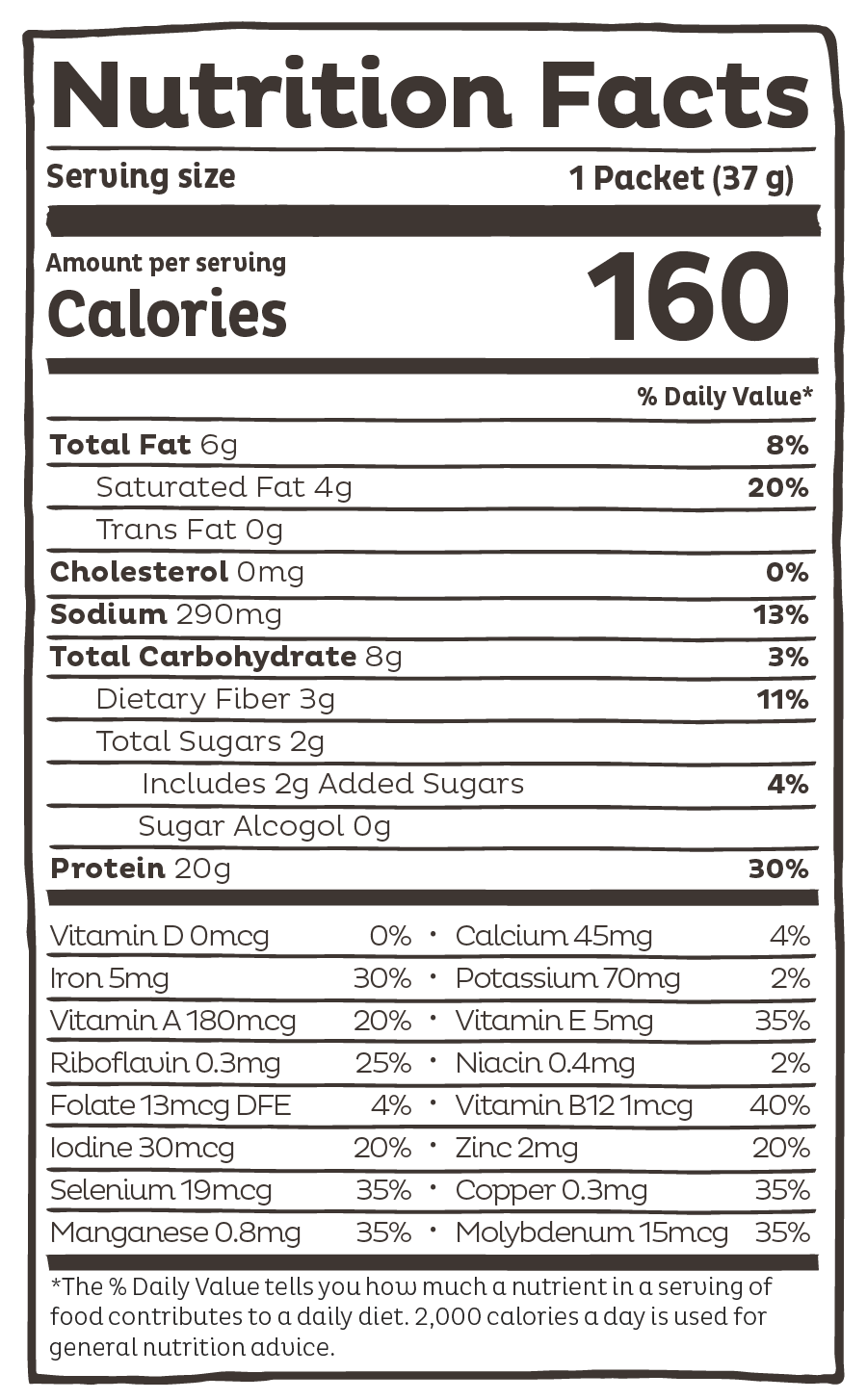 Organic Plant Protein, Vanilla, Single Serving