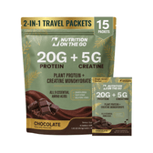 2-in-1 Vegan Protein + Creatine Travel Packets - Vegan America