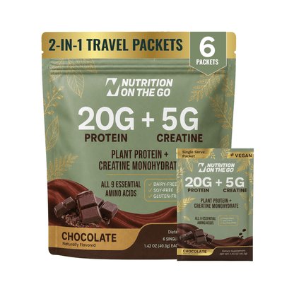 2-in-1 Vegan Protein + Creatine Travel Packets