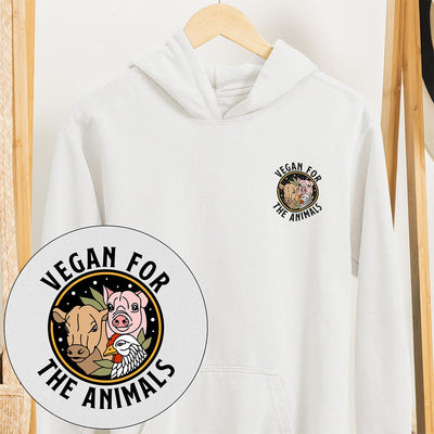 Vegan For The Animals Earthlings Hoodie - Vegan America