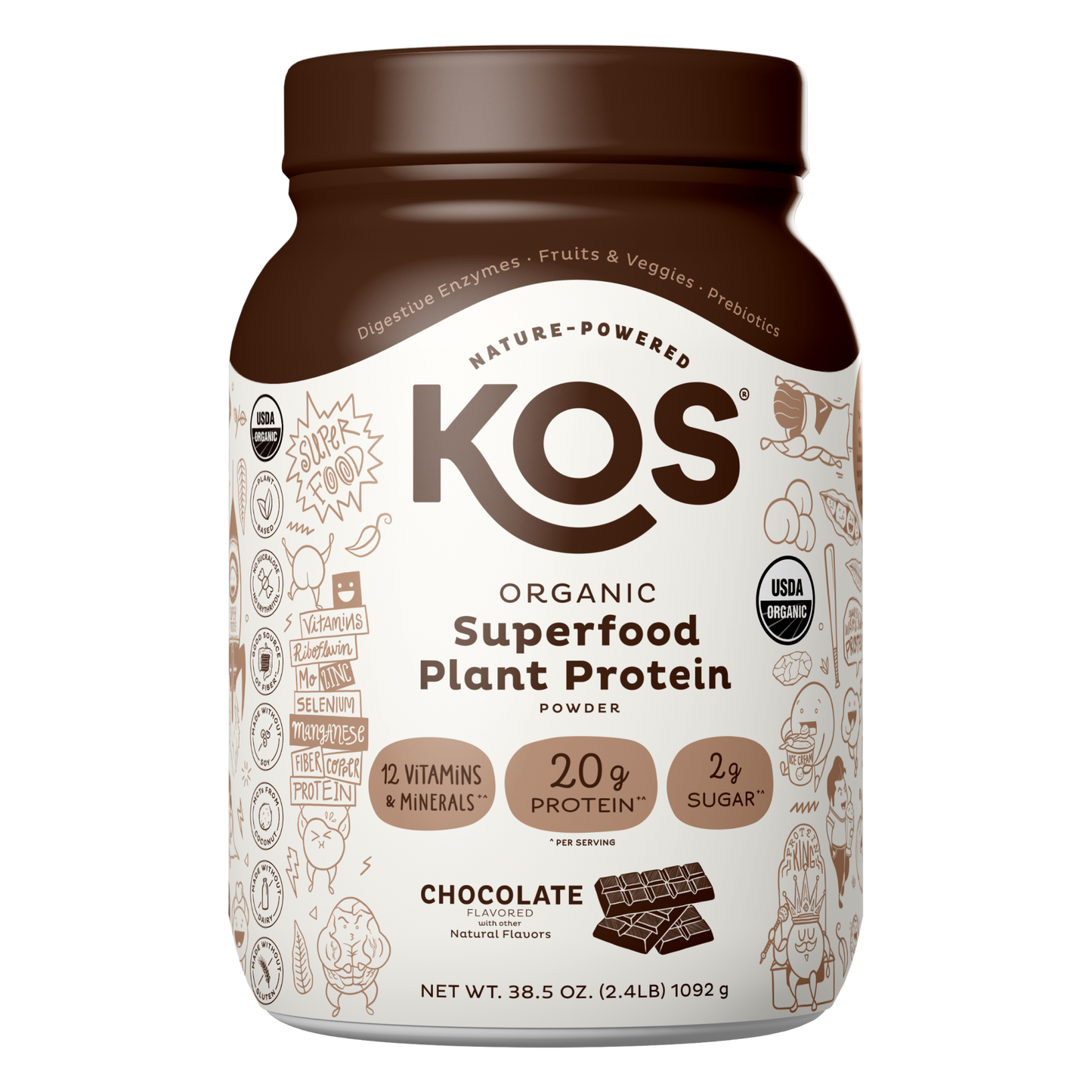 Organic Plant Protein, Chocolate, 28 Servings