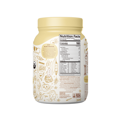 Organic Plant Protein, Vanilla, 28 Servings