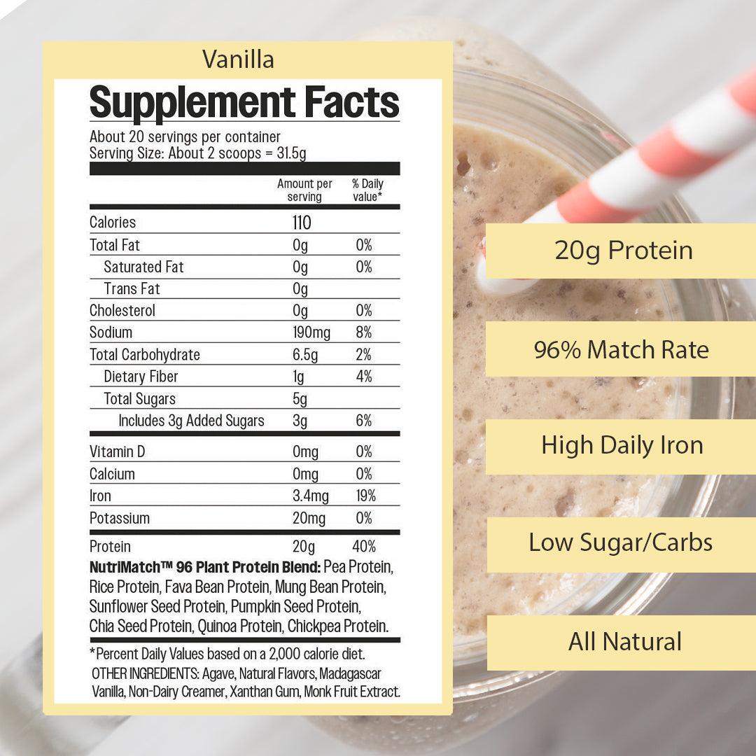 LiveComplete NutriMatch™ Plant Protein Travel Kit | Travel Case + 4-Serving Protein + Mini-Mug