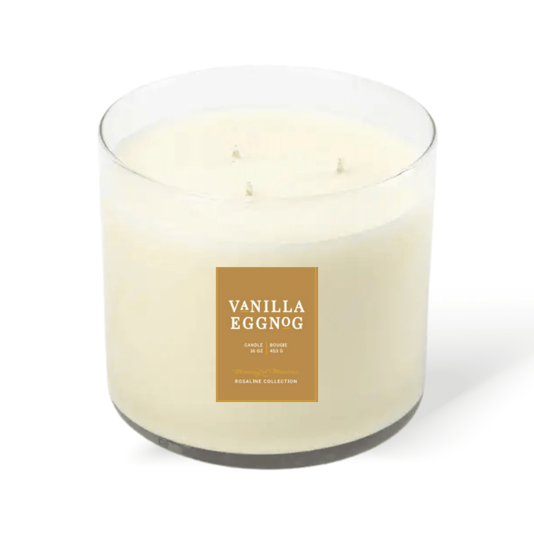 Vanilla Eggnog Natural Candle 16oz 3 - Wick - Vegan America