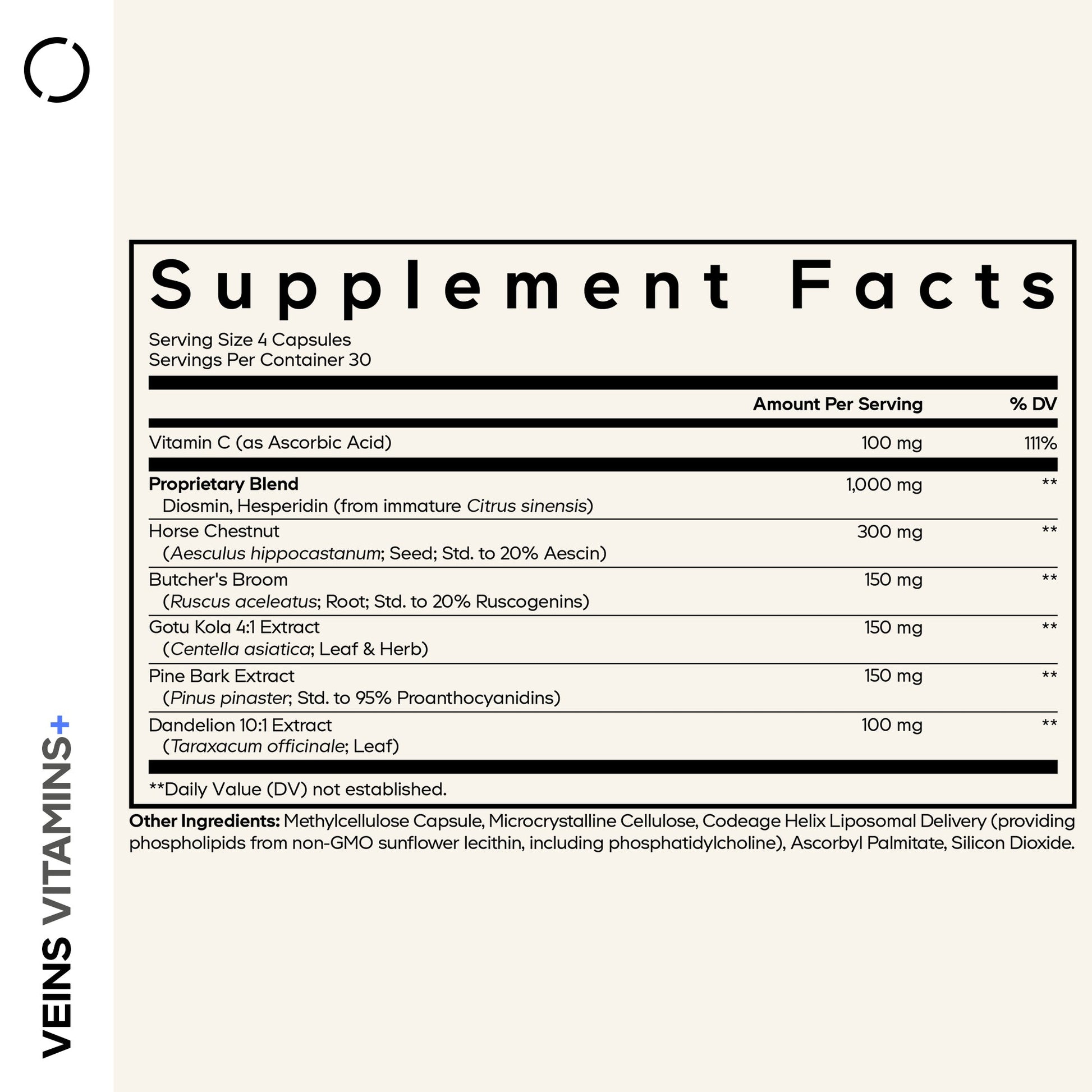 Veins Vitamins+ - Vegan America