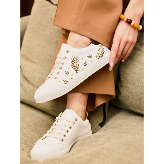 Minuit sur Terre Virevolte Recycled Grain Vegan Sneakers | Mimosa UK2.5 / EU35 / US4