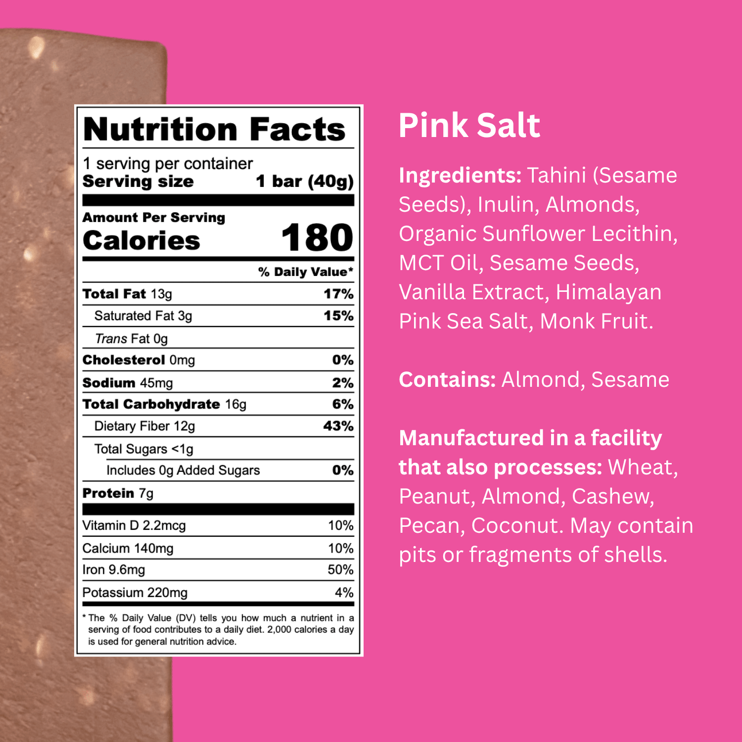 Pink Salt, 40g, 10ct - Vegan America