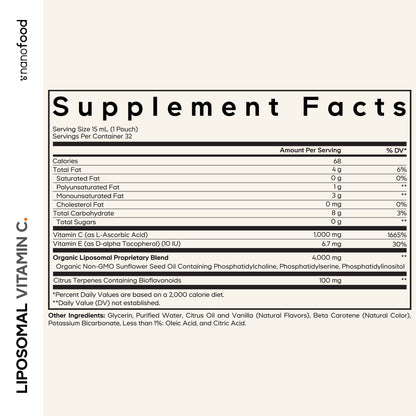 Nanofood Liposomal Liquid Vitamin C Pouch