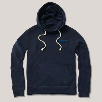 Preserve Hoodie| Pact® | Toothbrush Surfer on Preserve Script