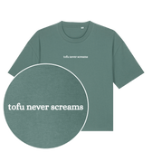 Tofu Never Screams Women's Boxy T-Shirt - Vegan America