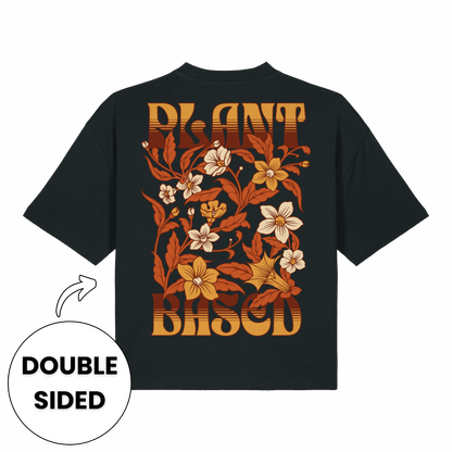 Plant-Based Flowers Streetwear Women's Boxy T-Shirt - Vegan America