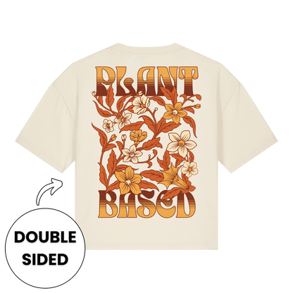 Plant-Based Flowers Streetwear Women's Boxy T-Shirt - Vegan America