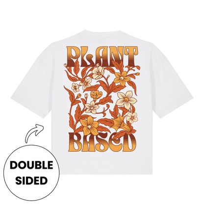 Plant-Based Flowers Streetwear Women's Boxy T-Shirt - Vegan America