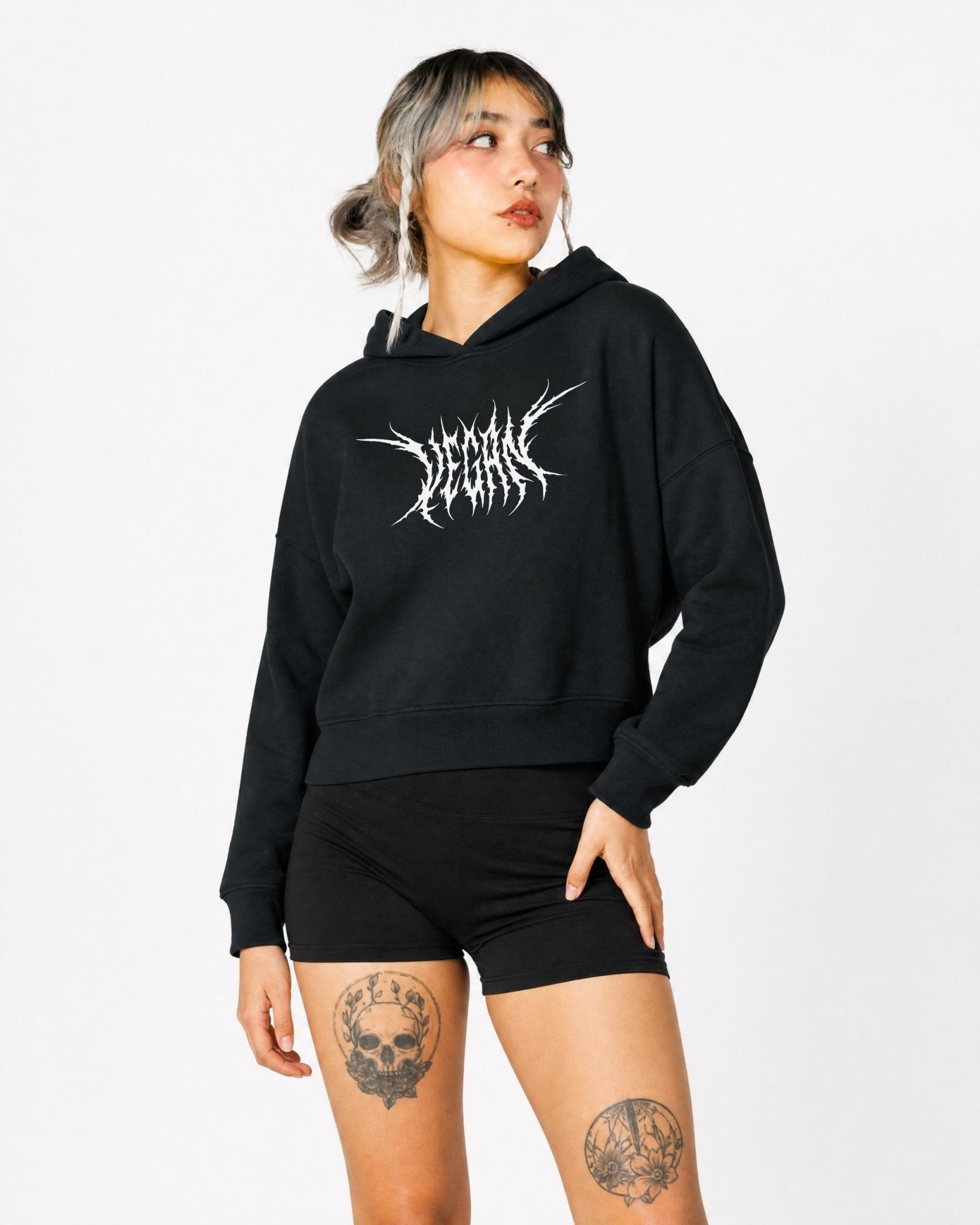 Vegan Metal Women's Hoodie - Vegan America