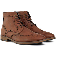 Wheat 2 Brogue Boots - Vegan America
