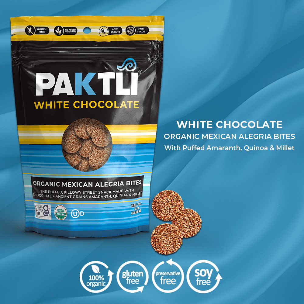 NEW White Chocolate Alegria Bites - Vegan America