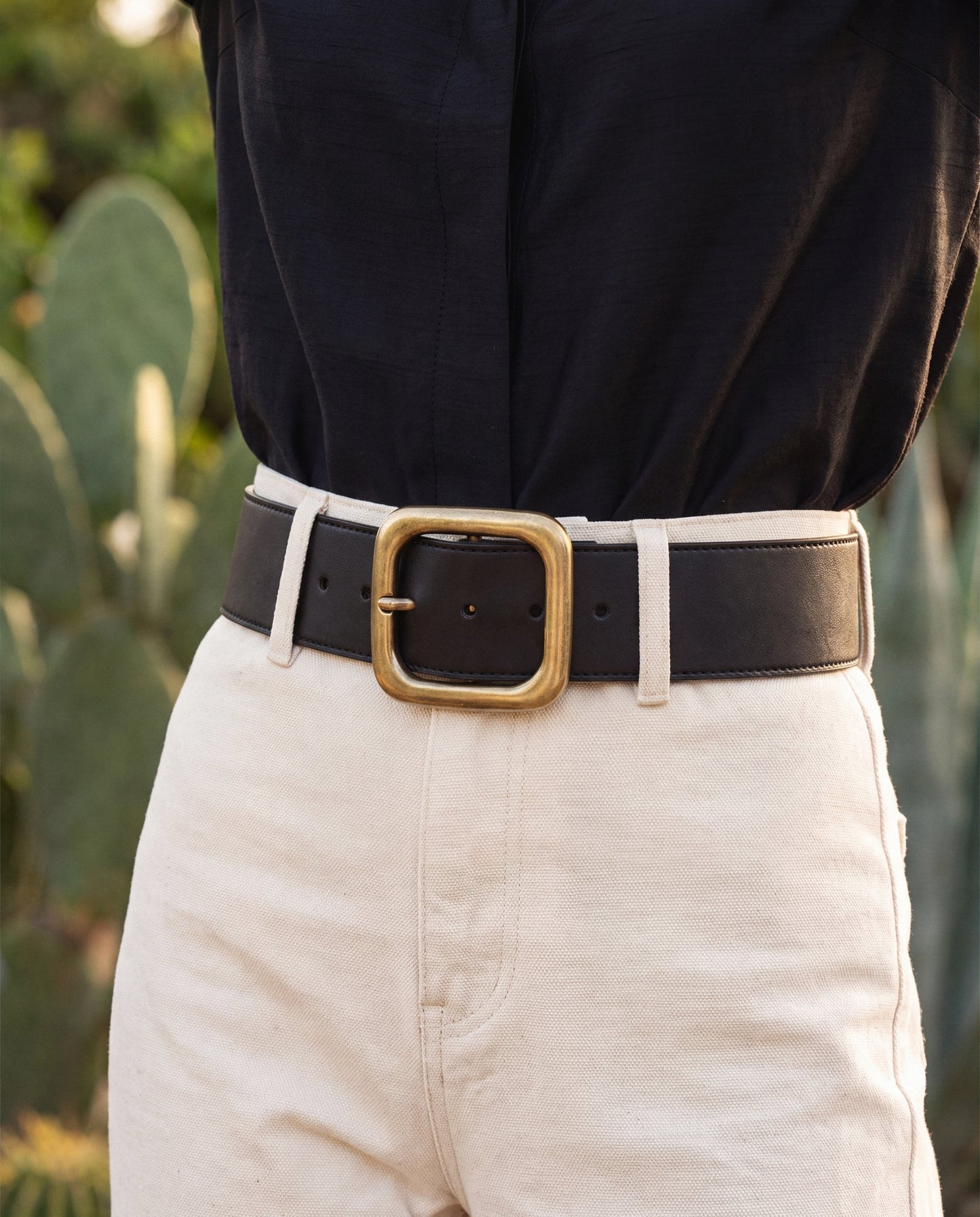 Women's Desserto® Vegan Belt Premia Black