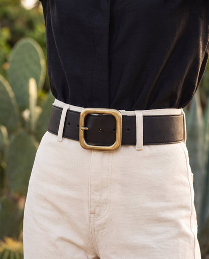 Women's Desserto® Vegan Belt Premia Black