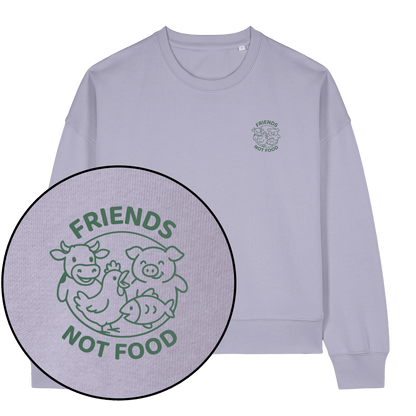 Friends Not Food Women's Sweatshirt - Vegan America