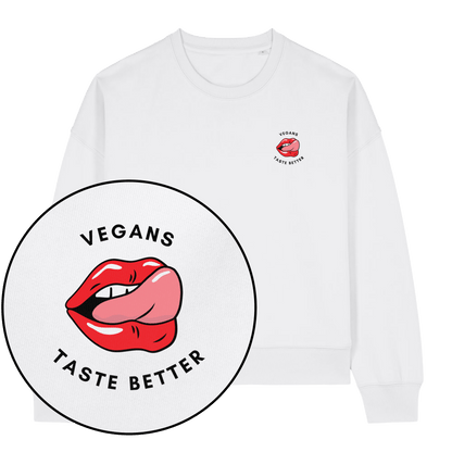 Vegans Taste Better Women's Sweatshirt - Vegan America
