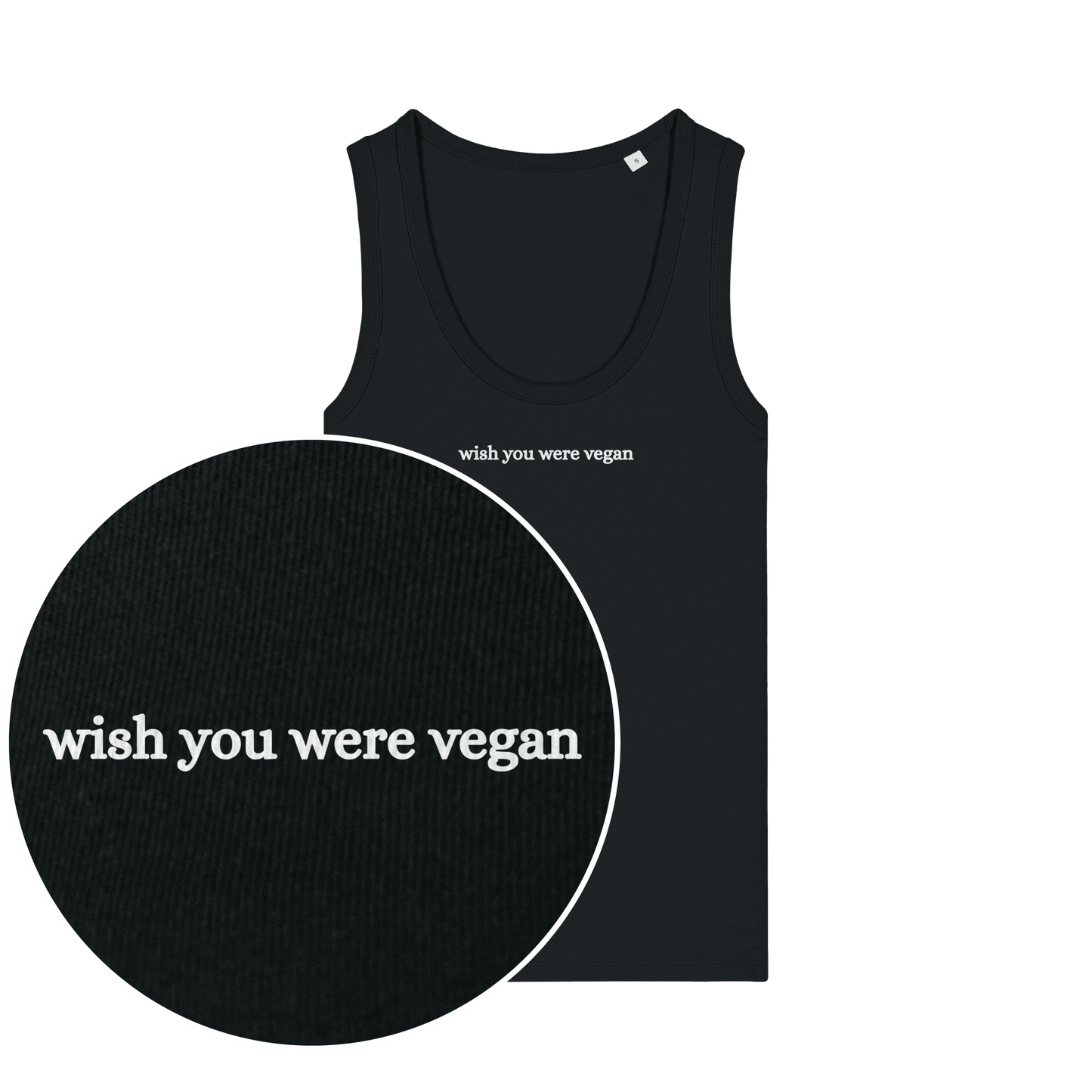 Wish You Were Vegan Women's Tank Top - Vegan America