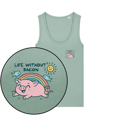 Life Without Bacon Women's Tank Top - Vegan America