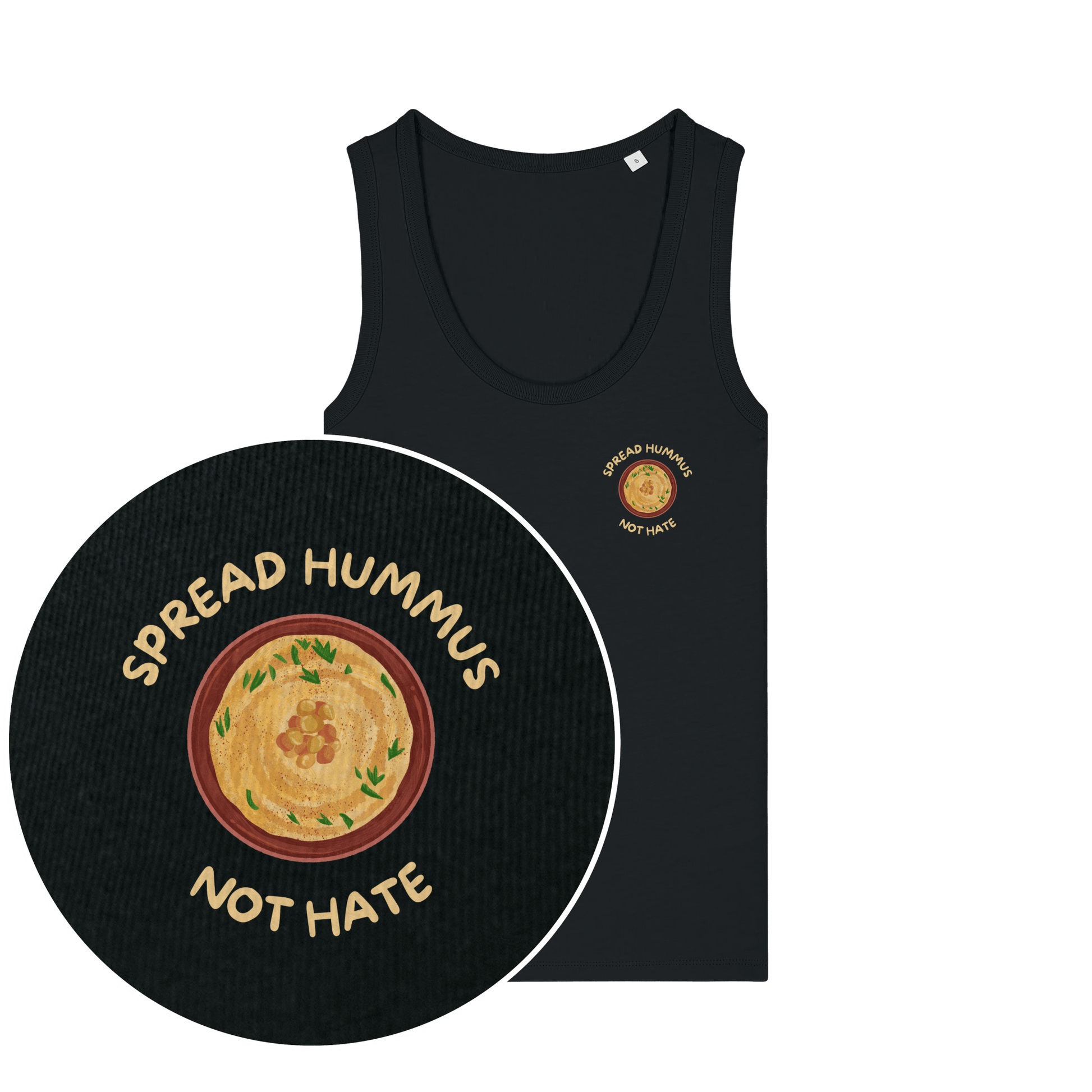 Spread Hummus Not Hate Women's Tank Top - Vegan America